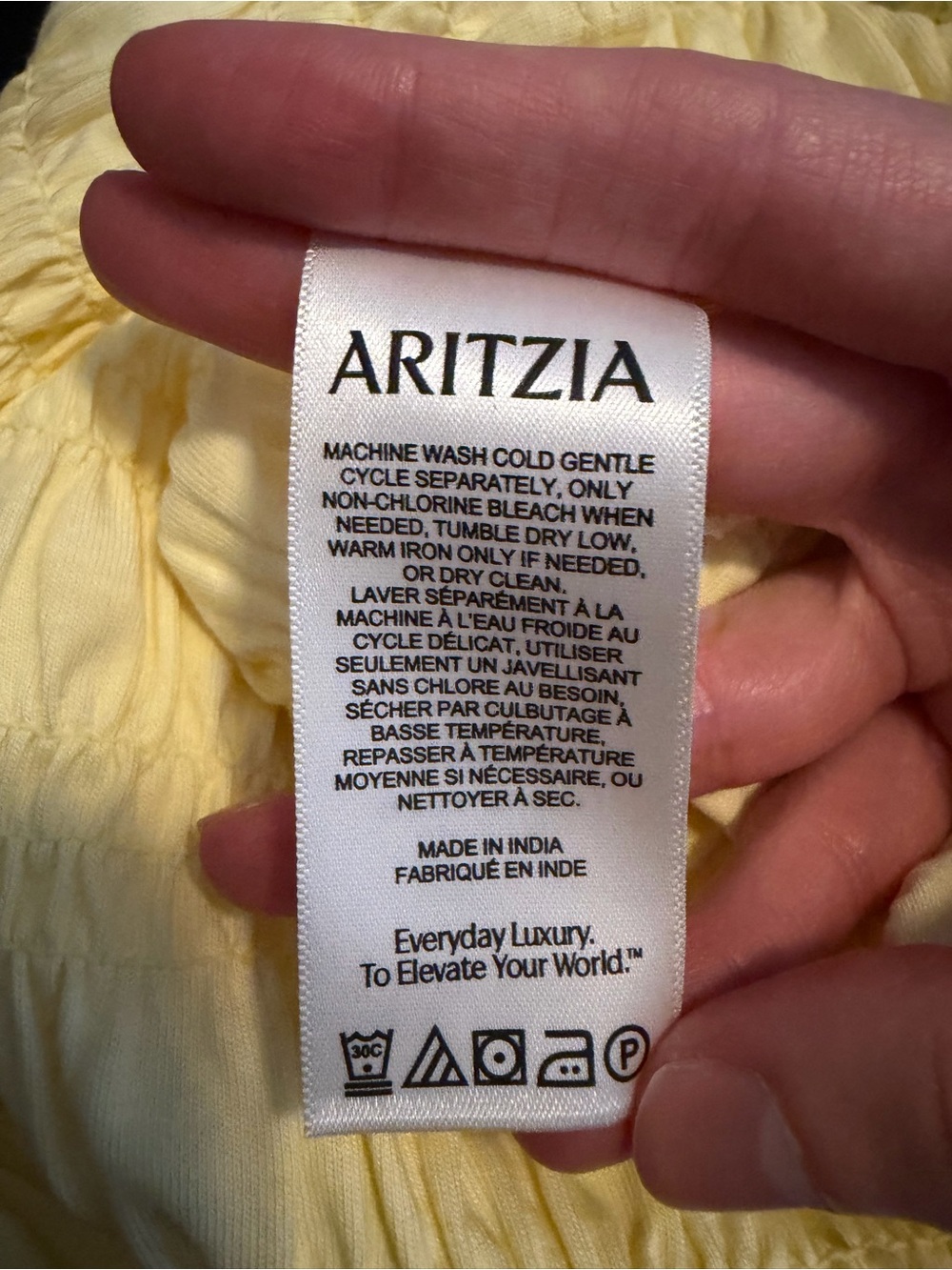 Butter Yellow Aritzia Top by Sunday Best - Picture 4 of 4